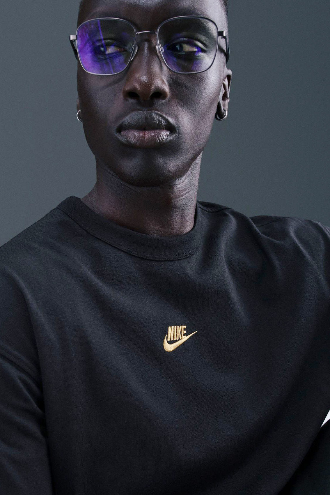 Premium Essentials Oversize T-Shirt - Black + Gold