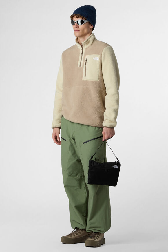 Yumiori Fleece Sweater - Mushroom Grey + Gravel + Mocha Brown