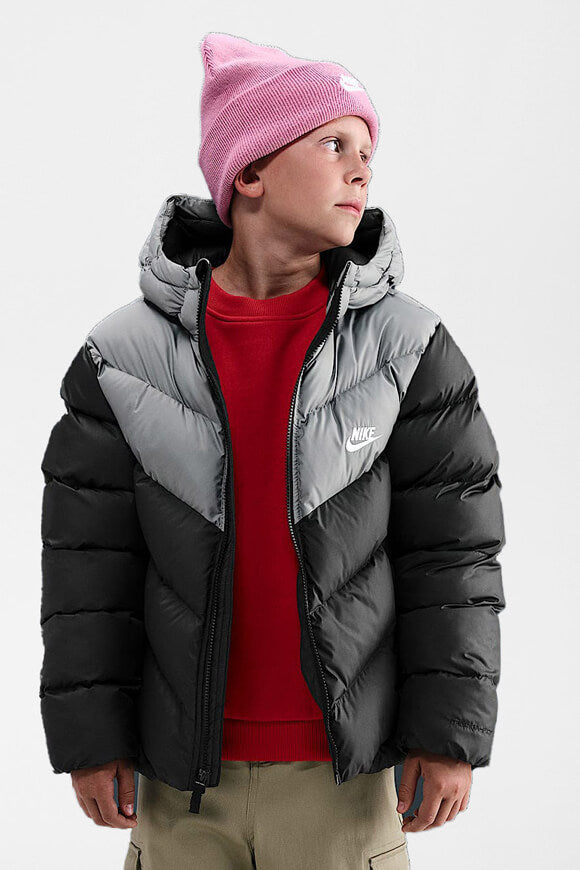 Sportswear All Day Play Pufferjacke - Black + Smoke Grey
