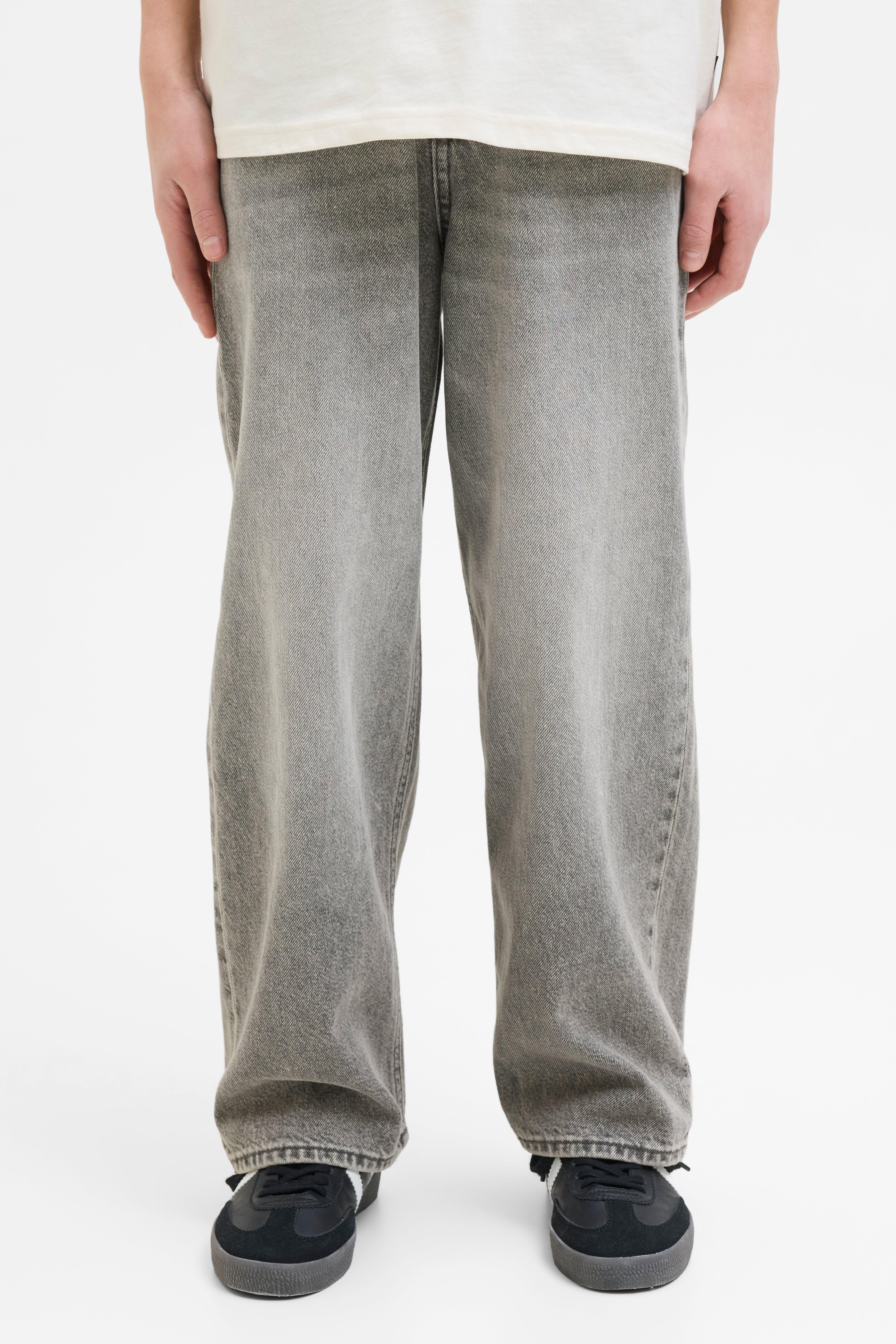 204 JJIRON JJORIGINAL Baggy Fit Jeans - Grey Denim