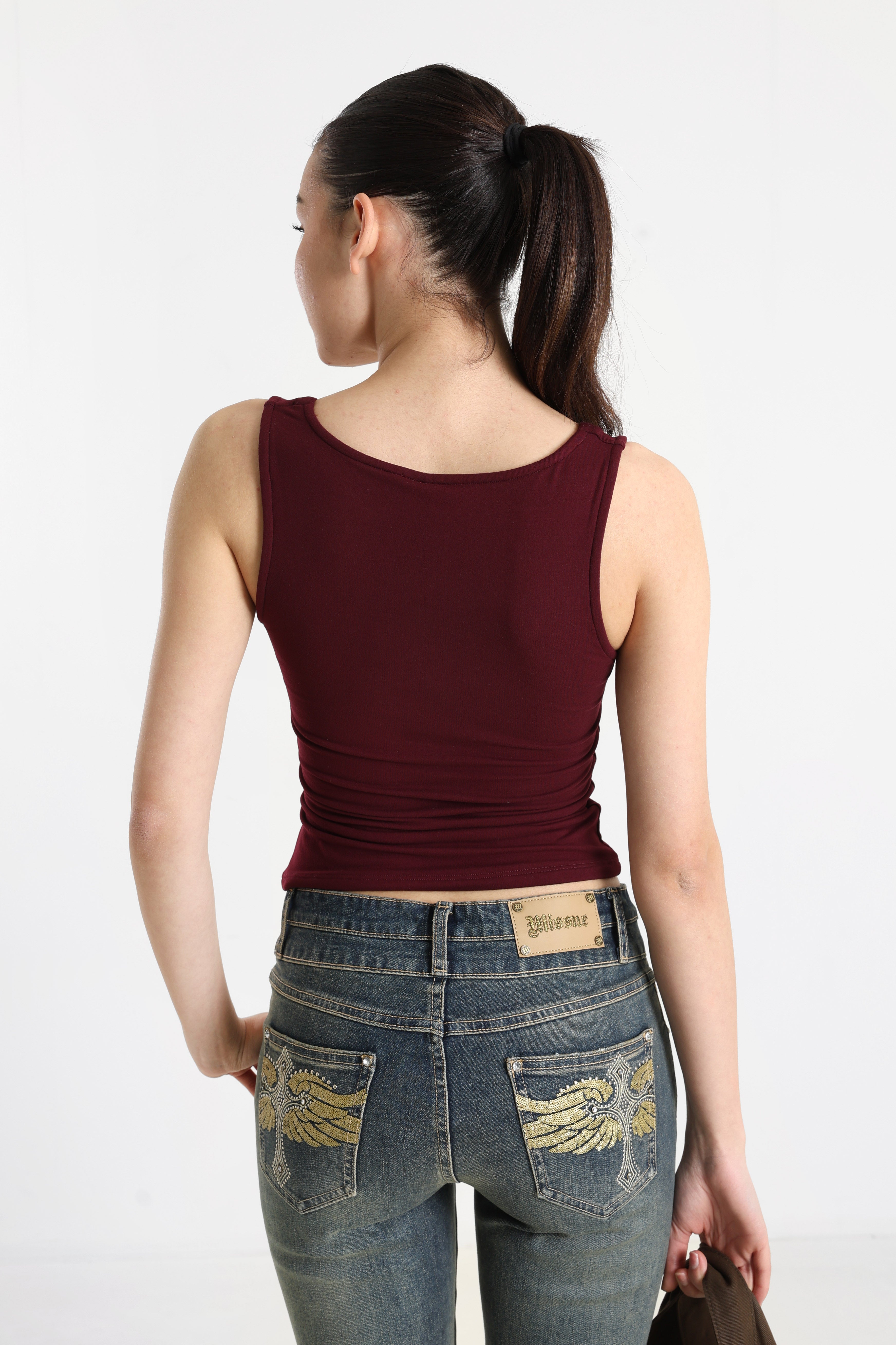 Crop Top - Bordeaux