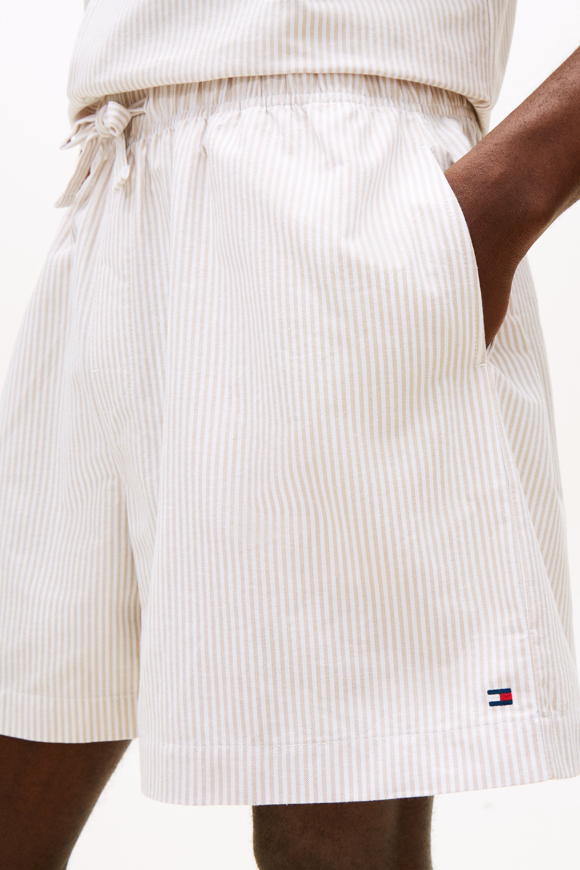 Woven Stoffshorts - Caramel Oxford