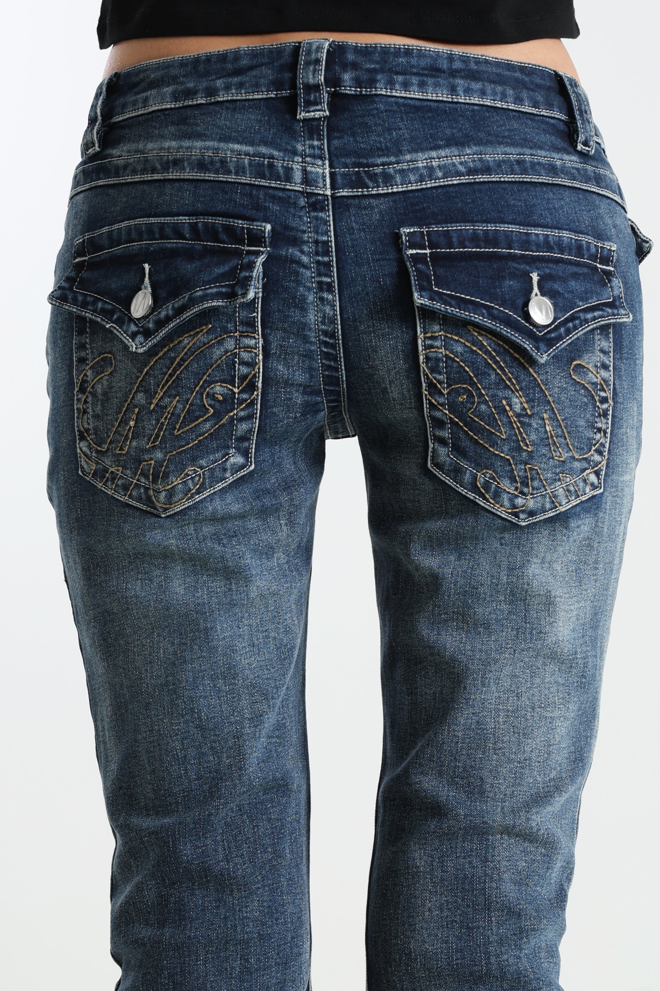 Flare Jeans - Dunkelblau