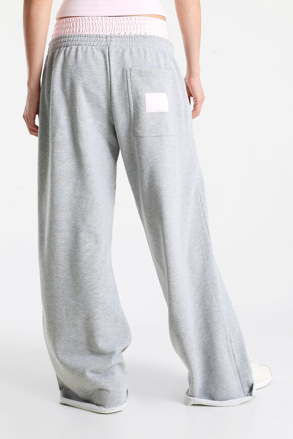 Wide Leg Sweathose - Grau