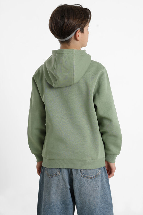 Club Fleece Kapuzensweatshirt - Oil Green
