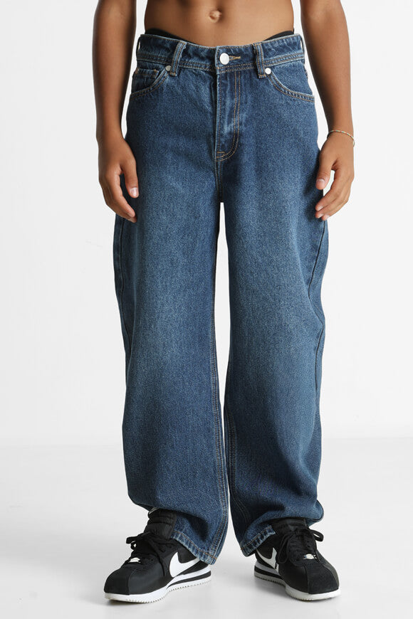 Baggy Fit Jeans - Dunkelblau Denim