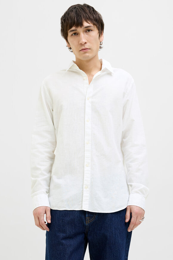 JJEBREEZE Leinenhemd - White
