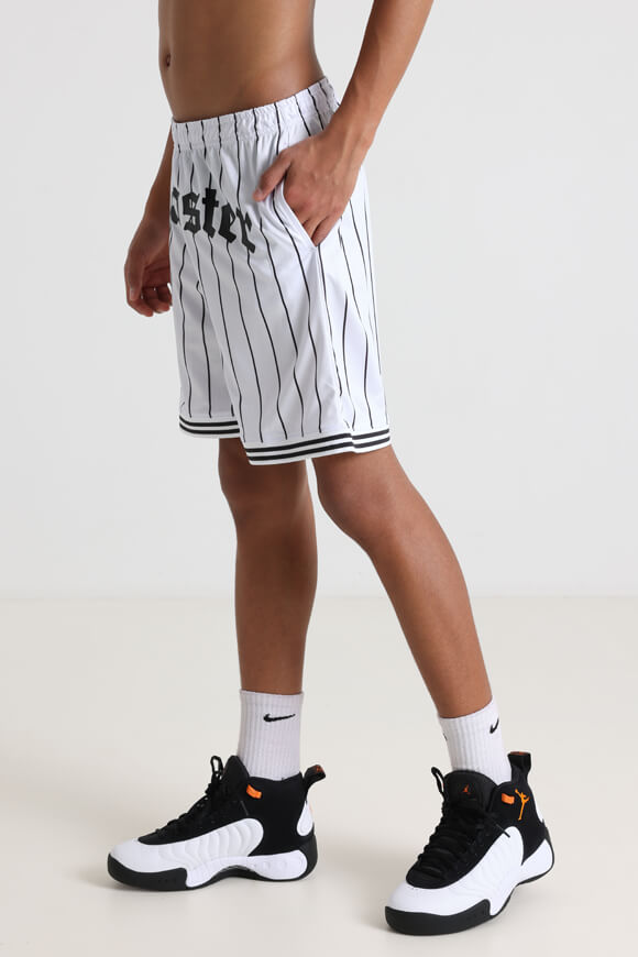 Mesh Shorts - Weiss + Schwarz