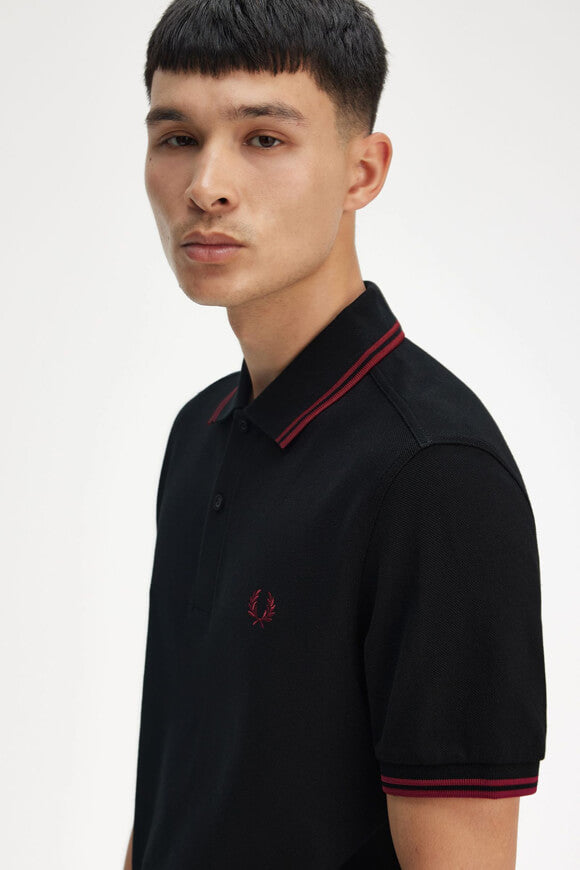 Twin Tipped Poloshirt - Black