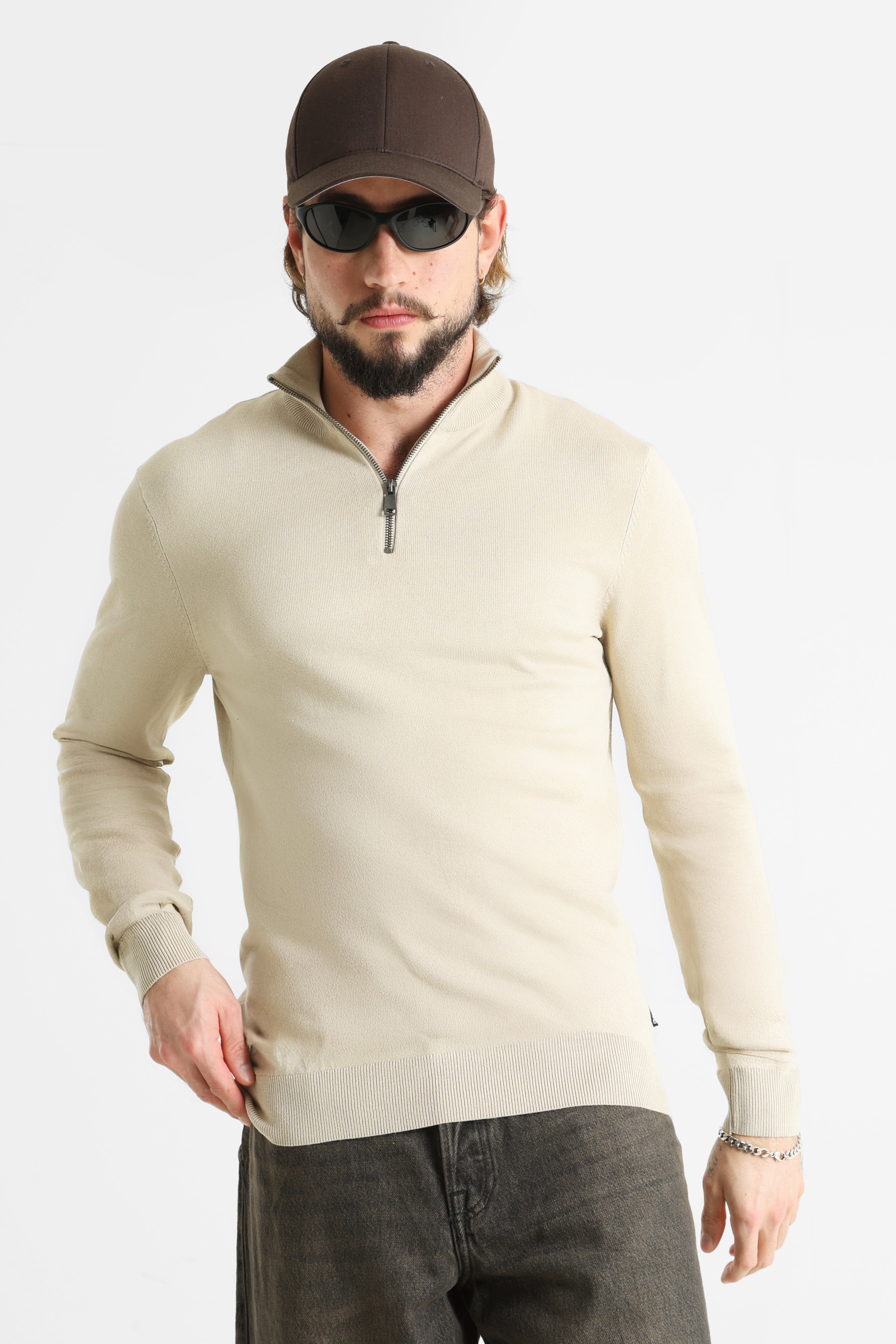 BHDAN Feinstrickpullover - Plaza Taupe