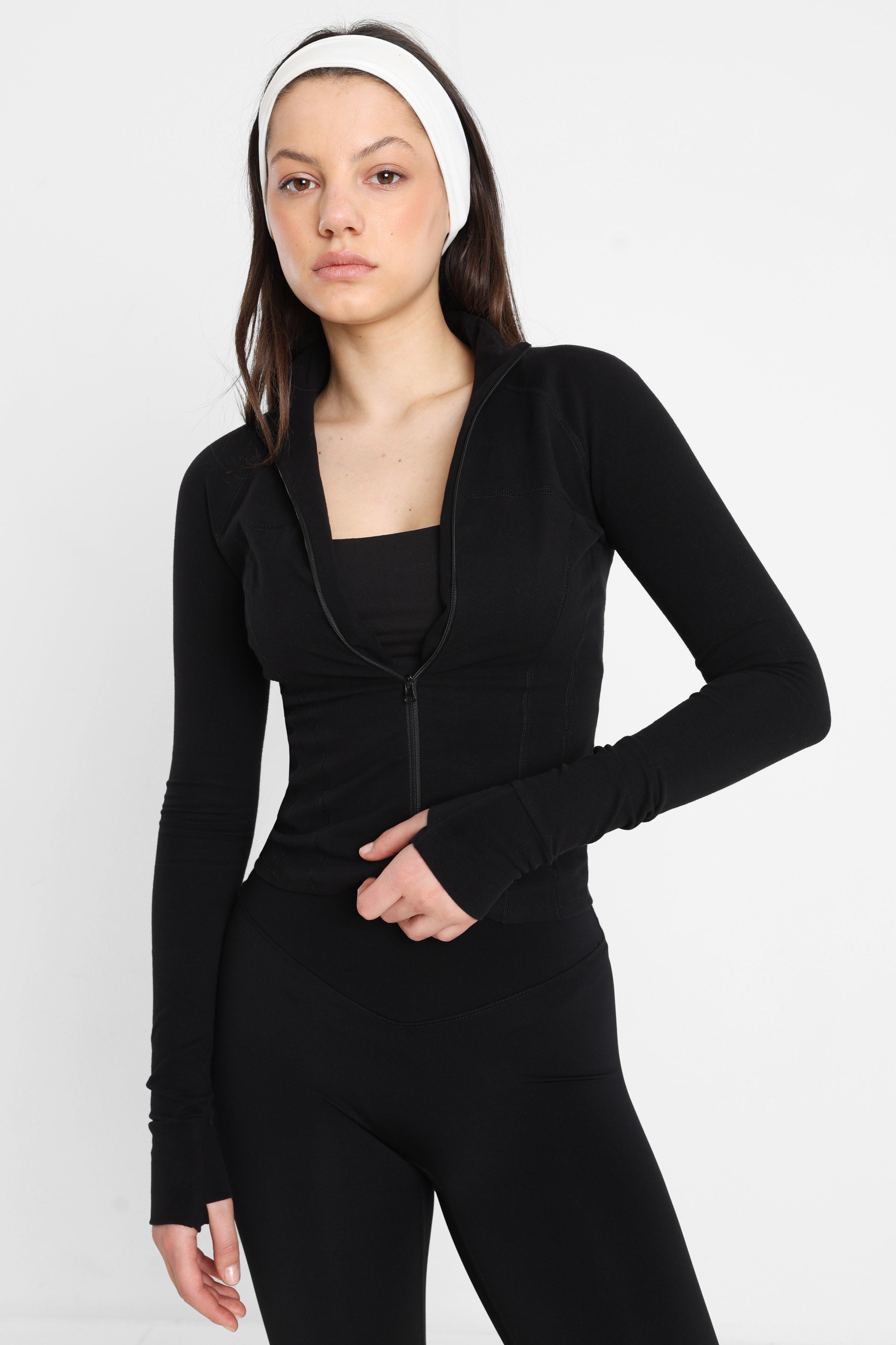 Sweatjacke - Schwarz