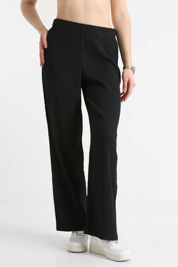 Kaylie Strukturierte Stoffhose L32 - Black