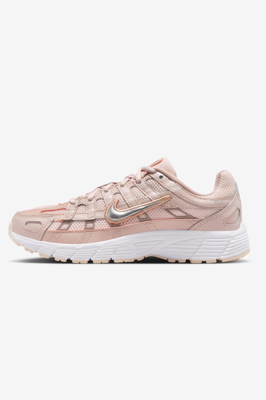 P-6000 Sneaker - Silt Red + Metallic Silver