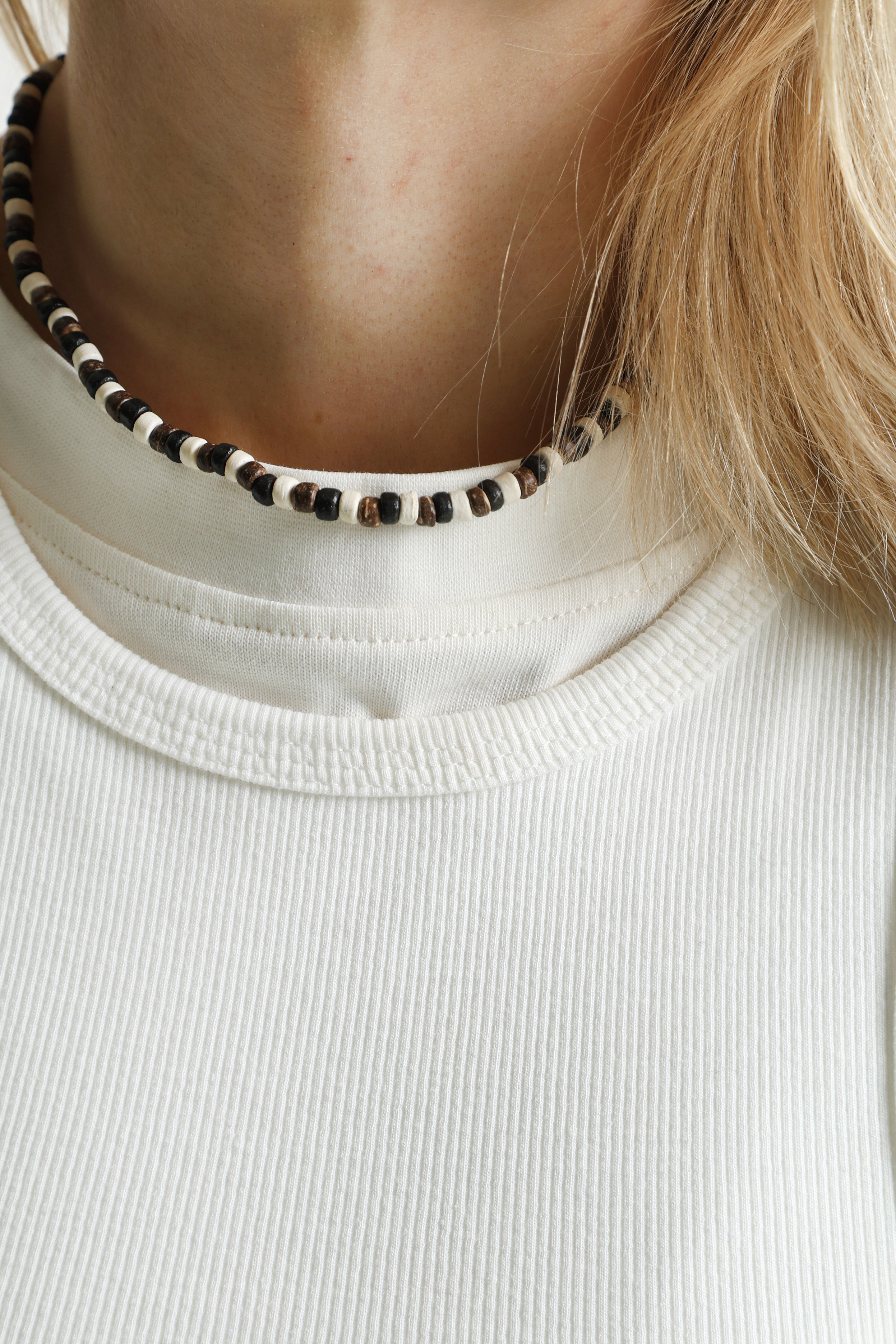 Halskette - Black + Brown + Light Beige