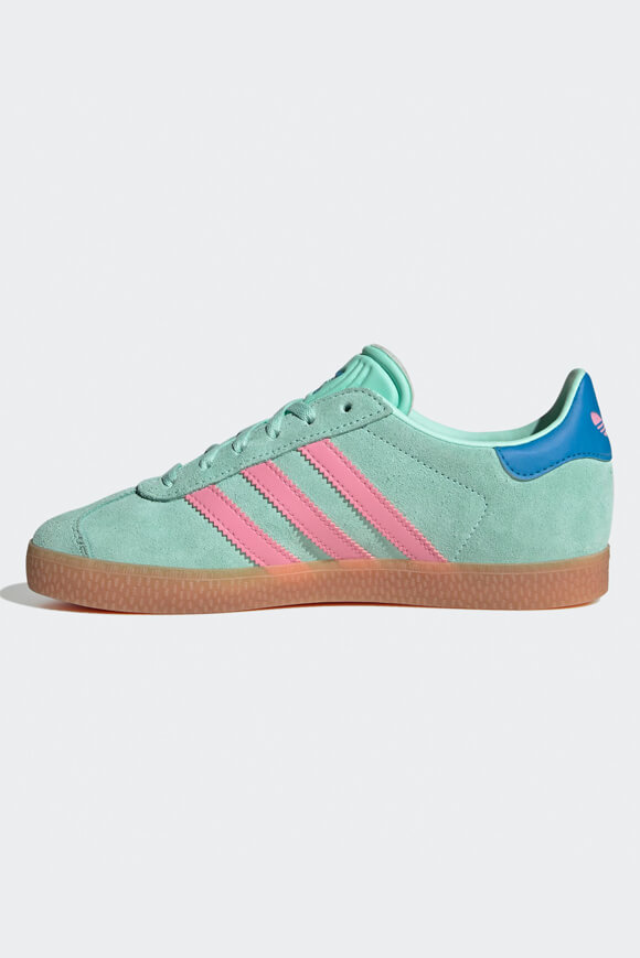 Gazelle Sneaker - Clear Mint + Bliss Pink + Bright Blue