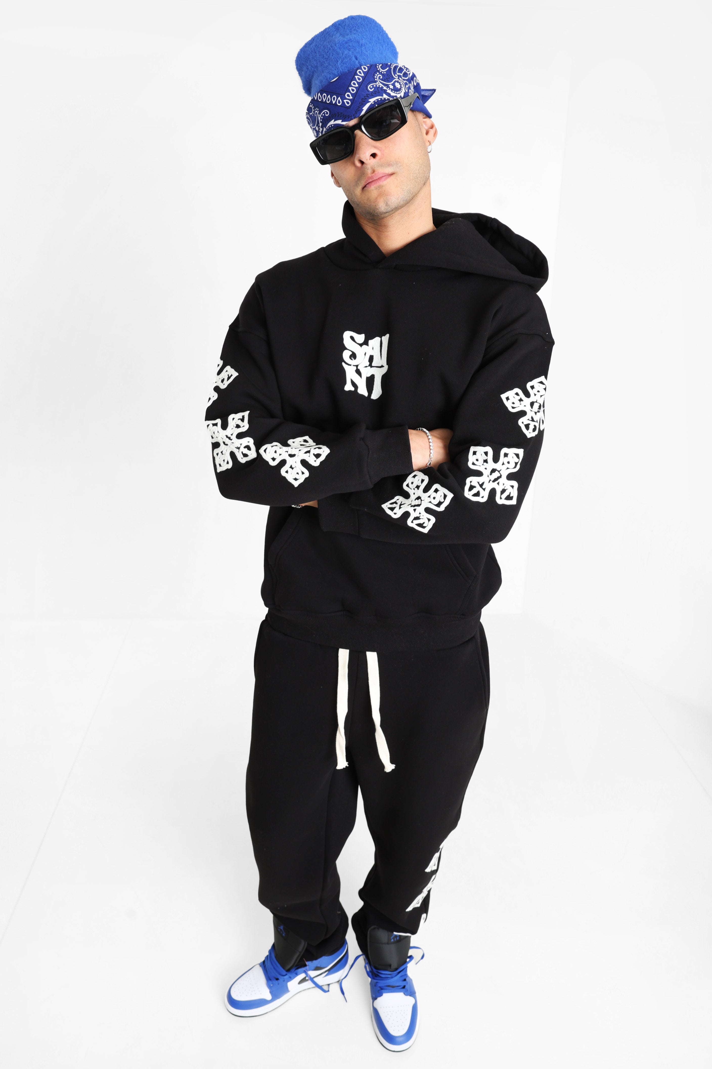 Kapuzensweatshirt - Black