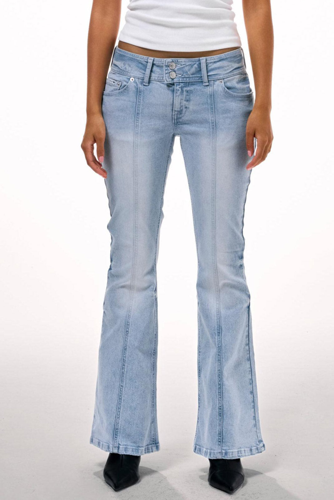Flare Jeans - Light Wash Blue