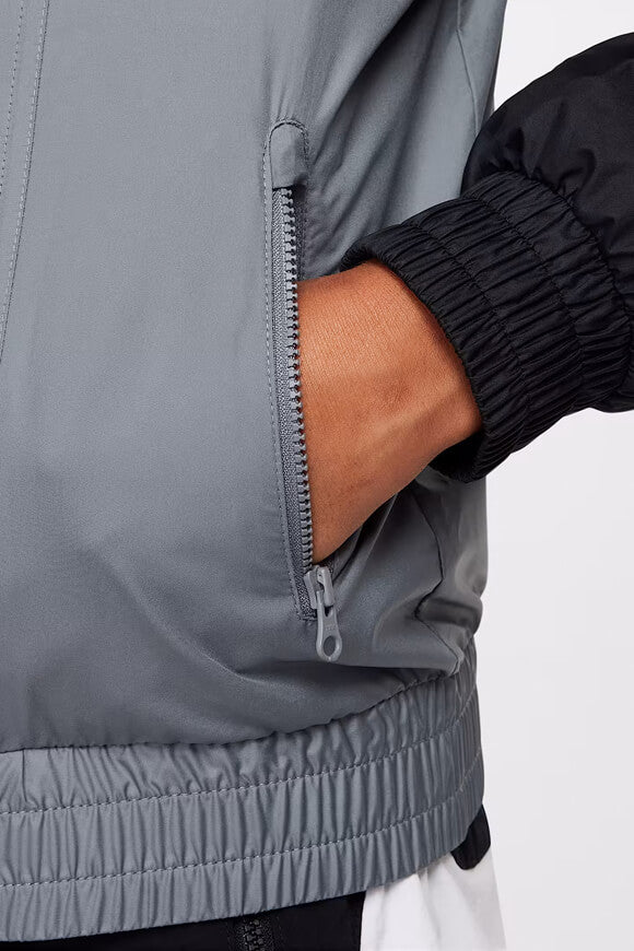 Windbreaker - White + Smoke Grey + Black