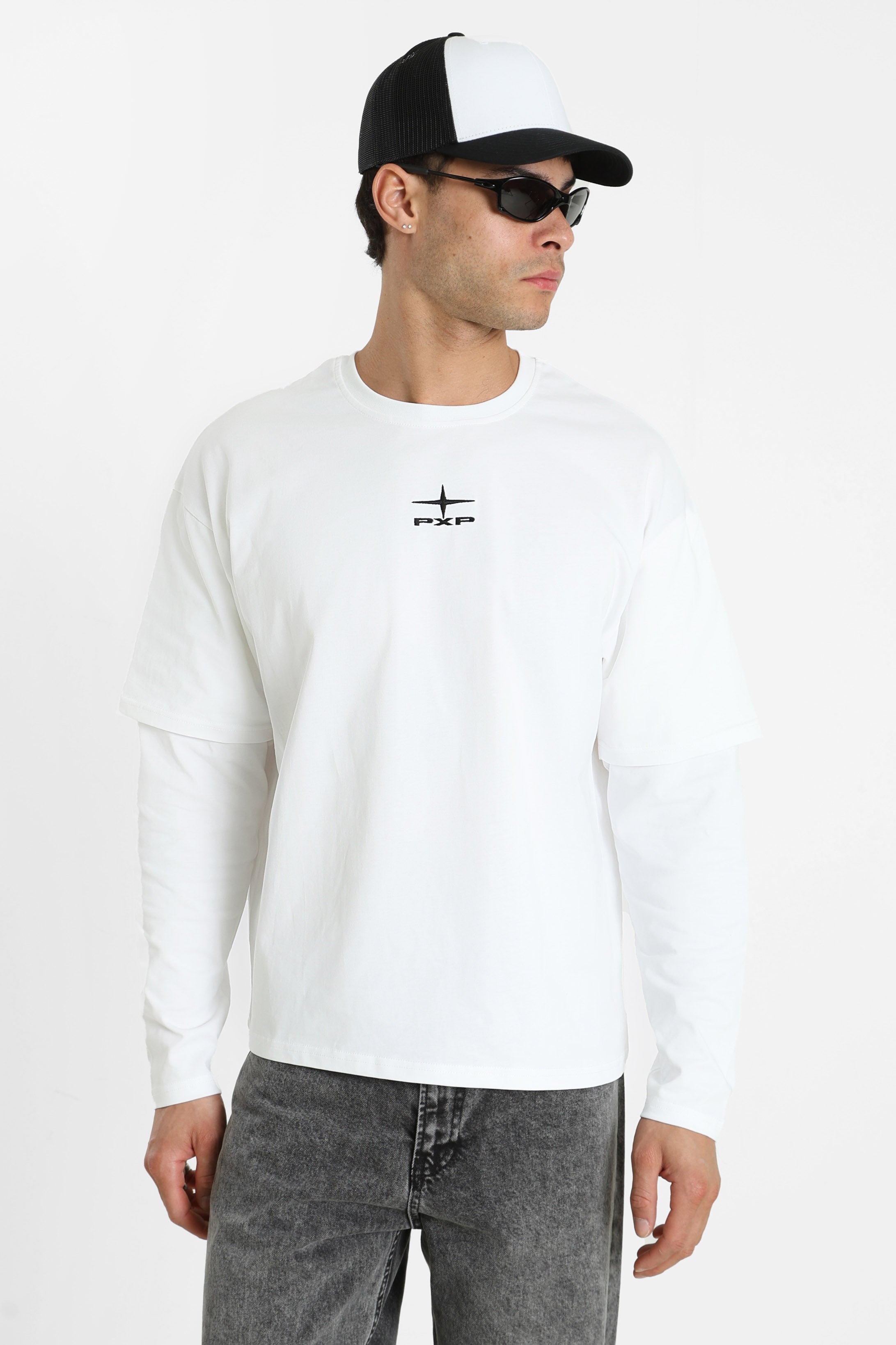 Langarmshirt - White