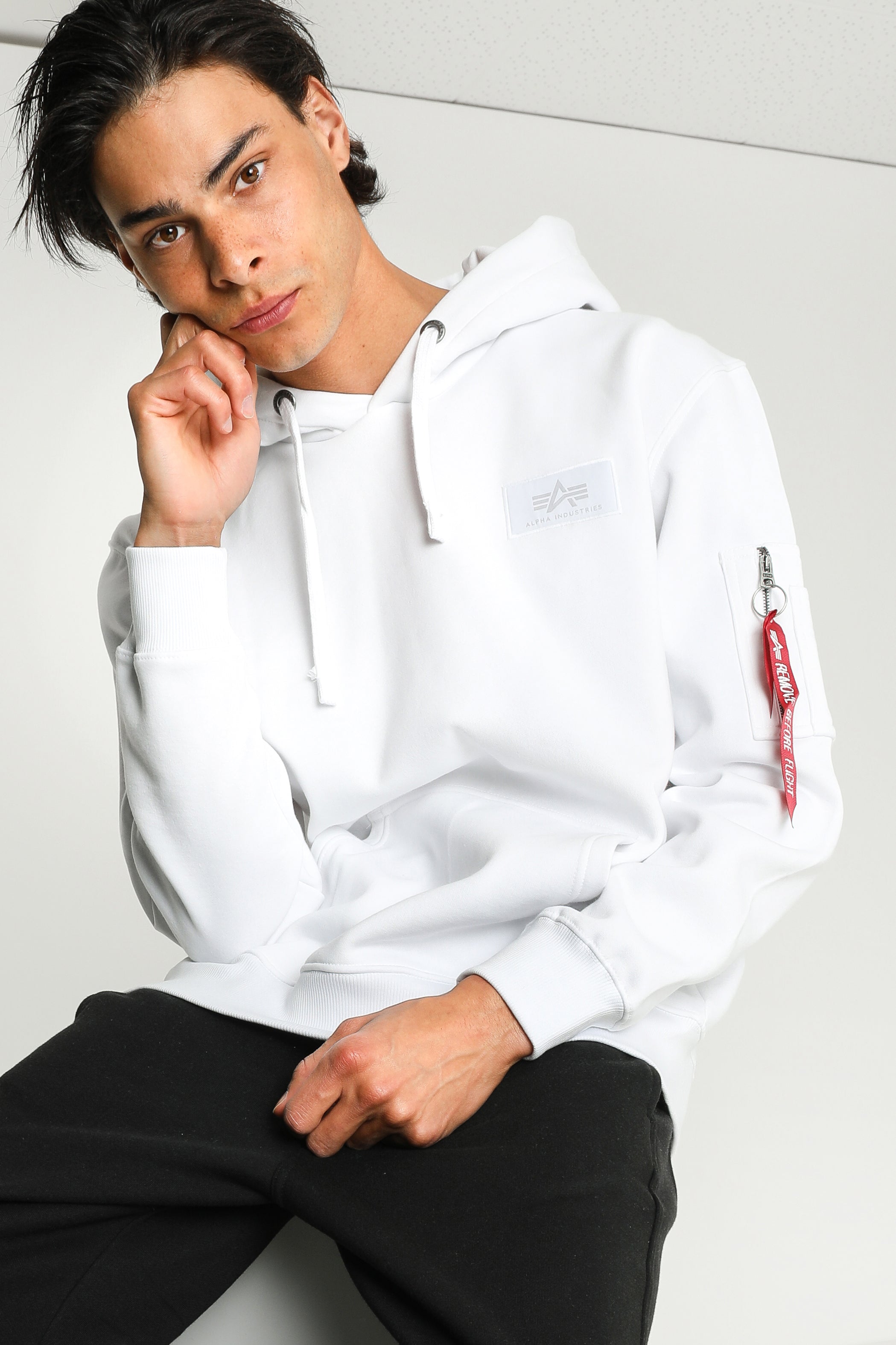 Kapuzensweatshirt - White