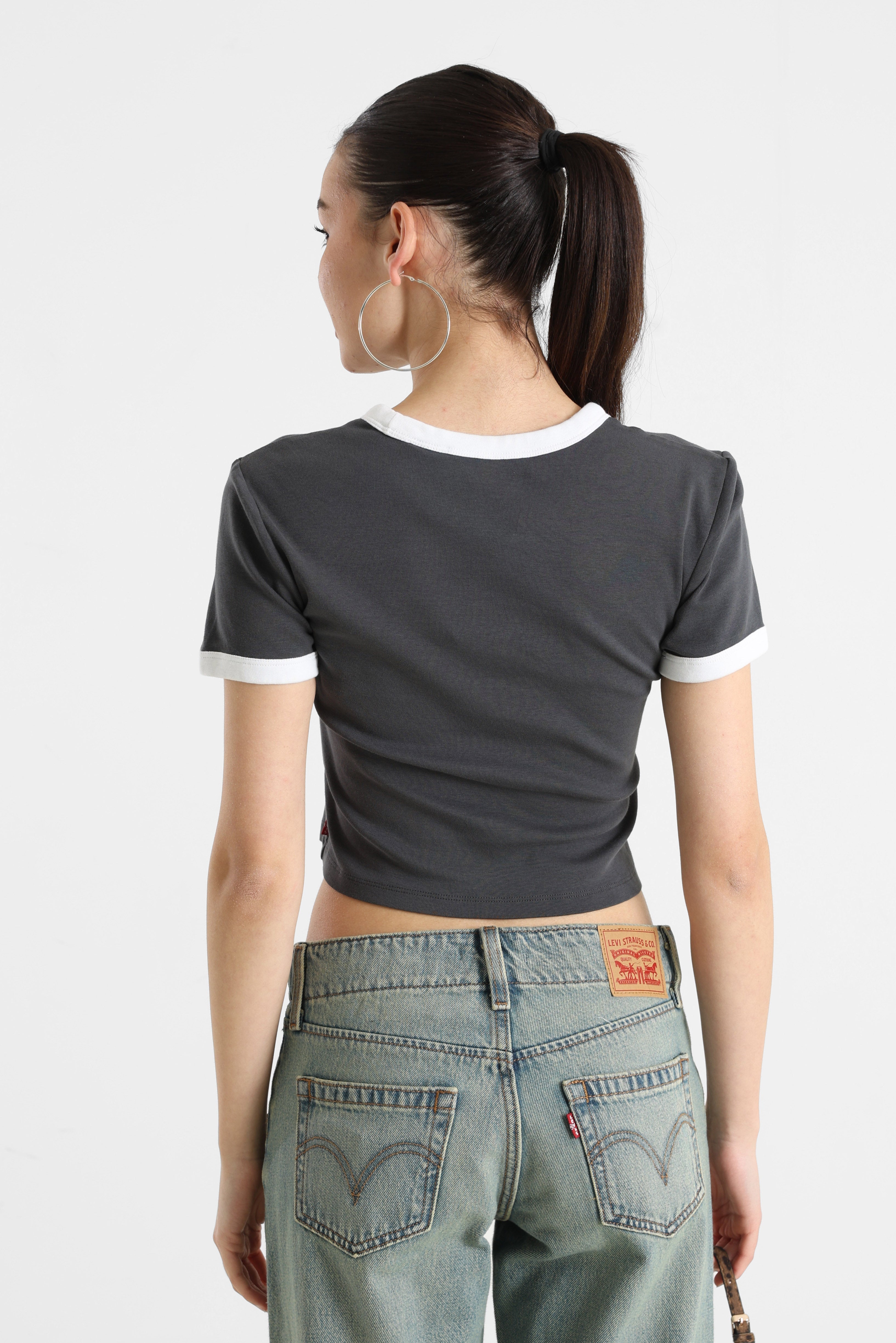 Crop T-Shirt - Anthracite