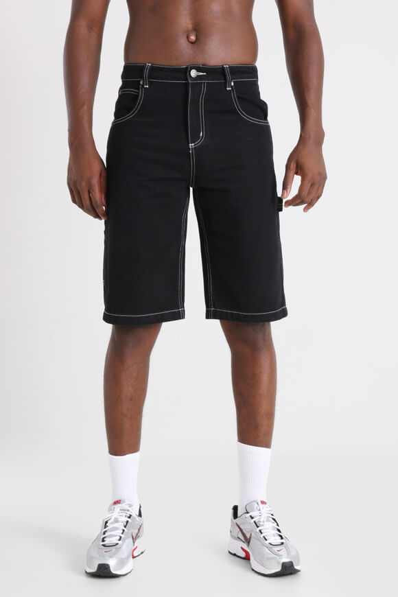 Jeansshorts - Schwarz