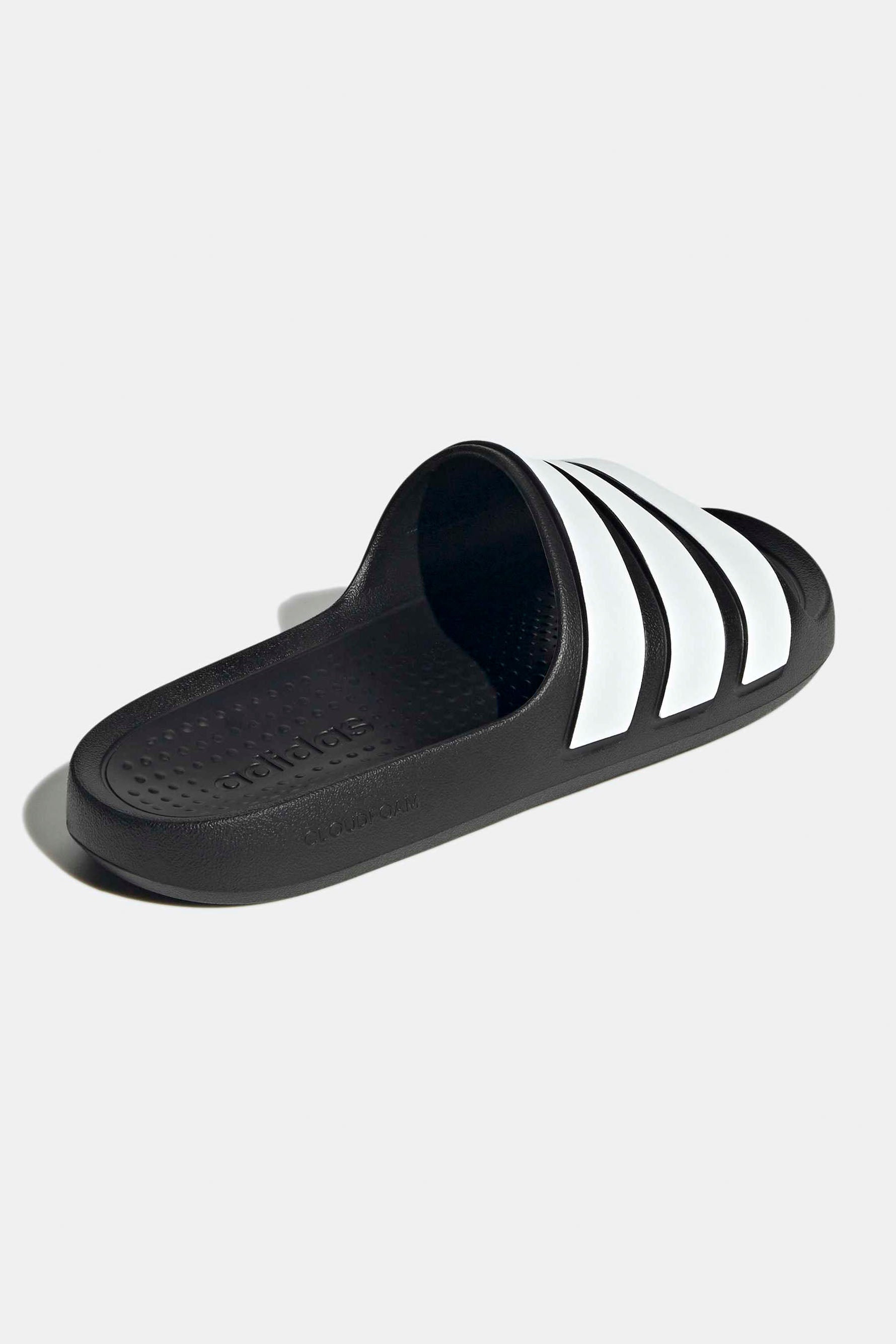 Adilette Flow Pantoletten - Black + White