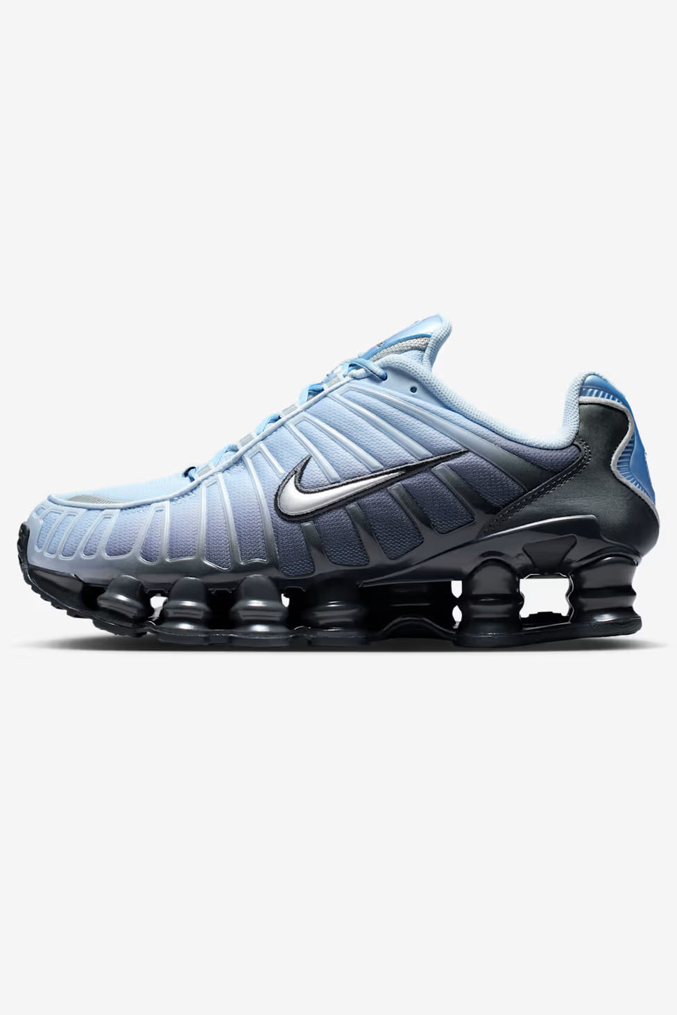 Shox TL Fade Sneakers - Blue Tint + Metallic Silver