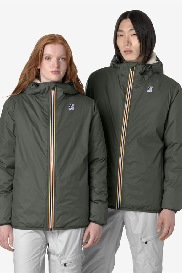 Le Vrai 4.0 Claude Orsetto Gefütterte Jacke - Green Blackish