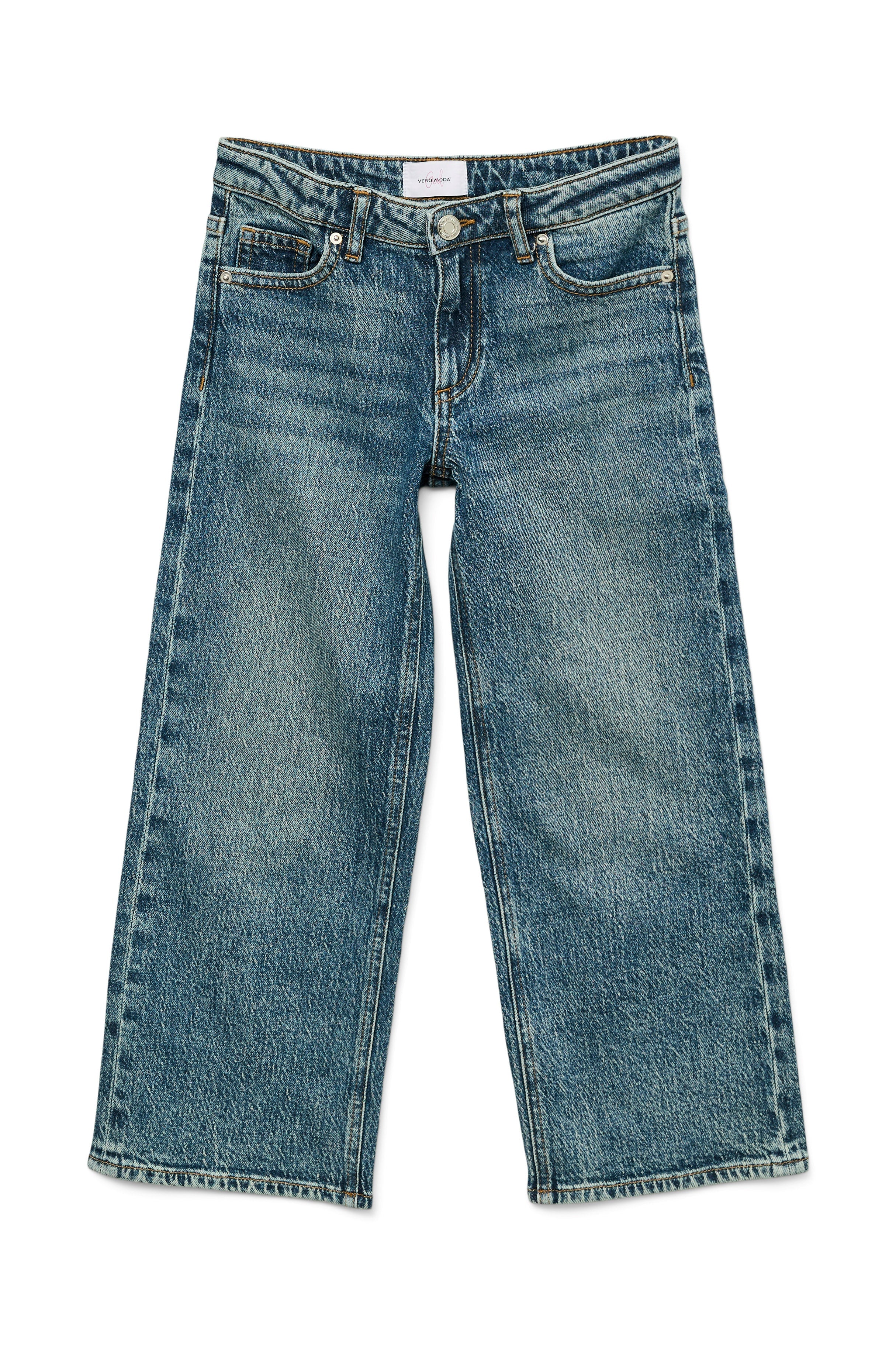 Tessa Wide Leg Jeans - Medium Blue