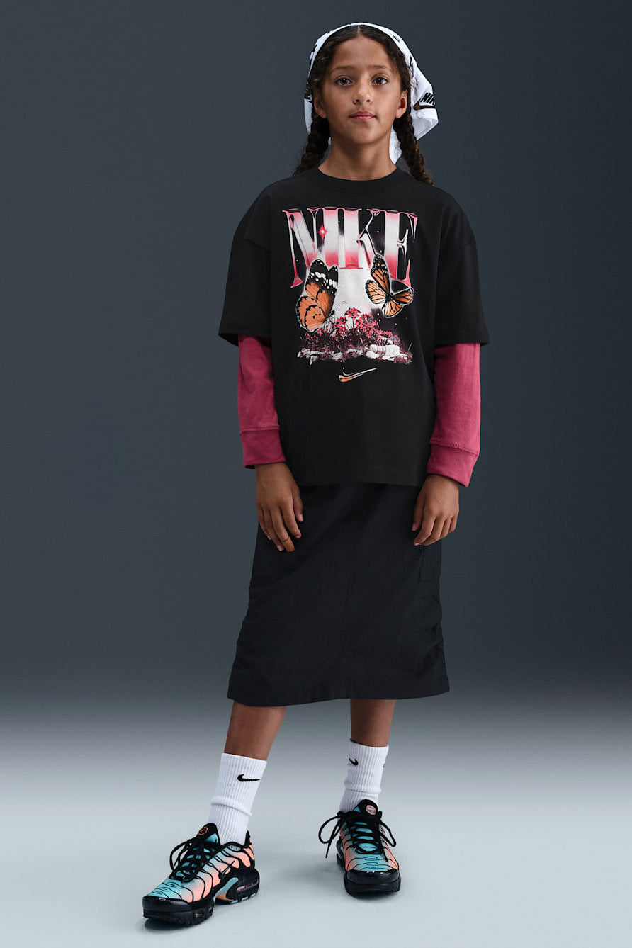 Butterfly Oversize T-Shirt - Black