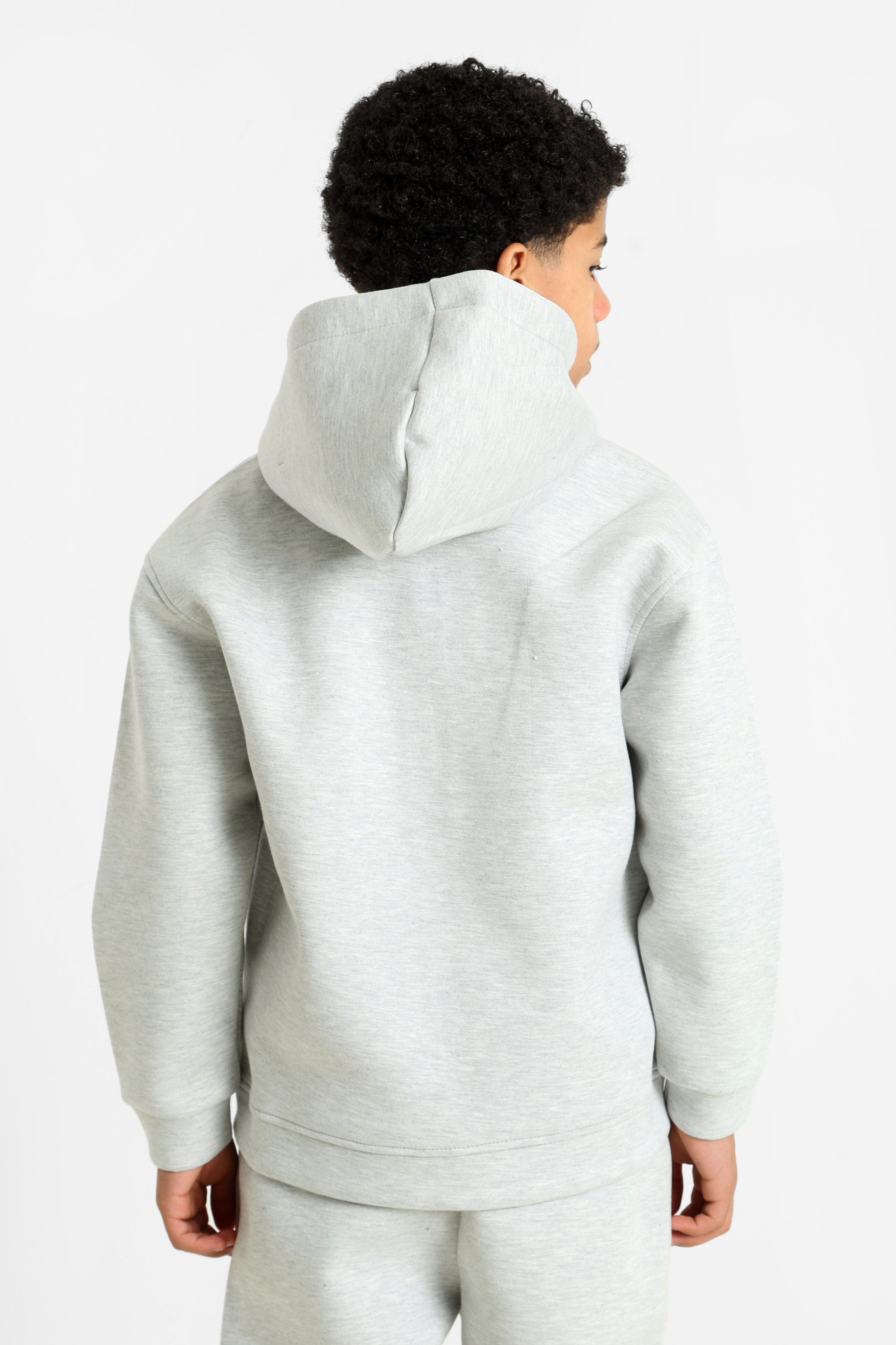 Kapuzensweatjacke - Light Grey Heather