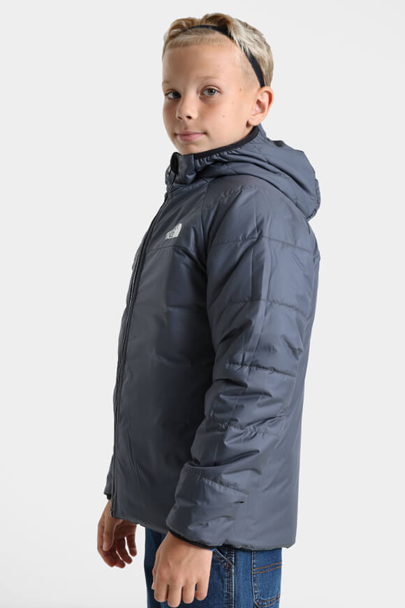 Perrito Leichte Wendejacke - Black + Dark Grey