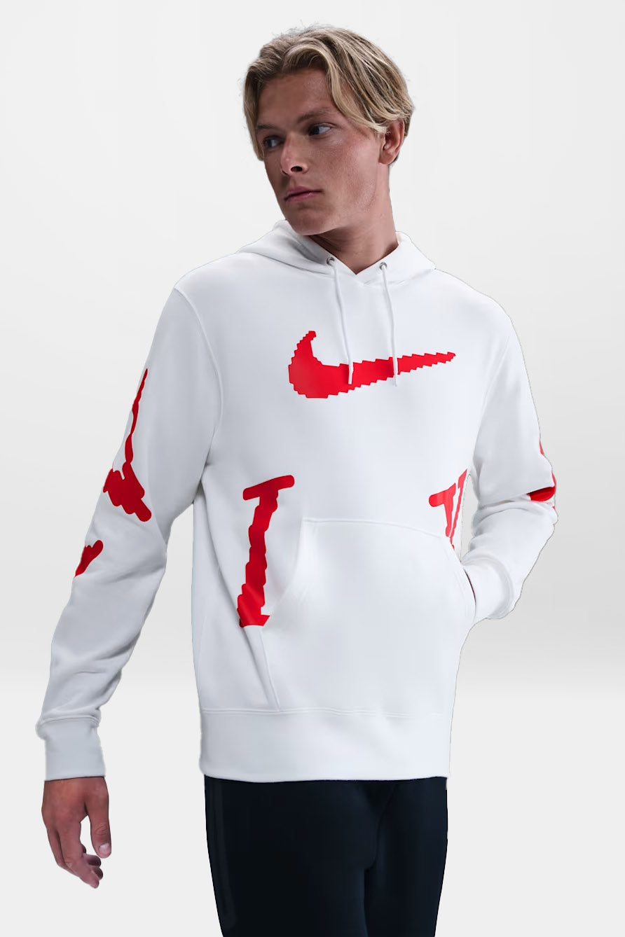 Sportswear Club Fleece Kapuzensweatshirt - White