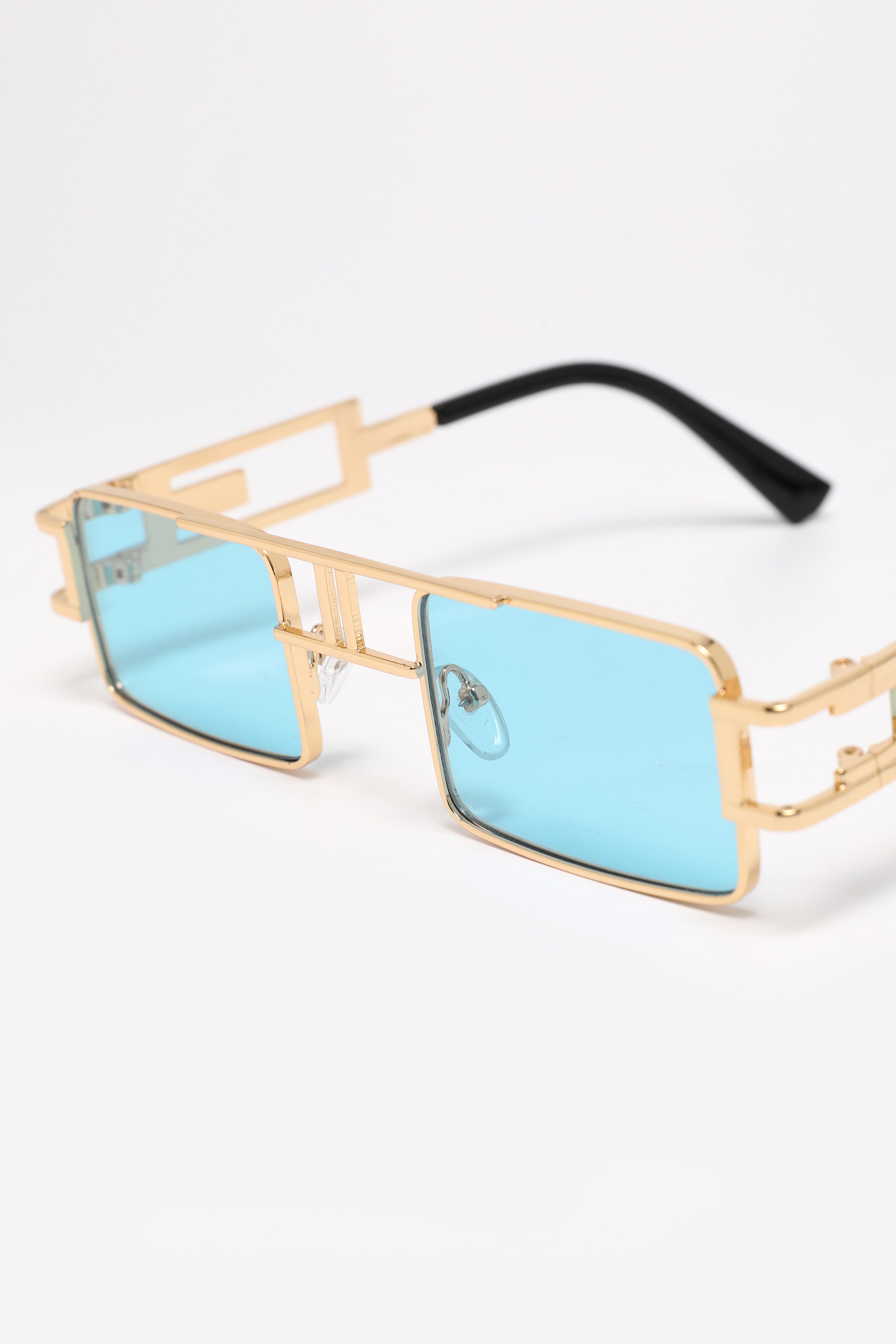 Brille - Gold + Blue