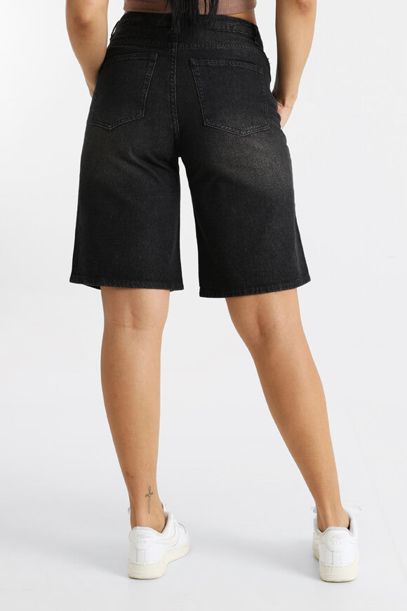 Jeansshorts - Schwarz Denim
