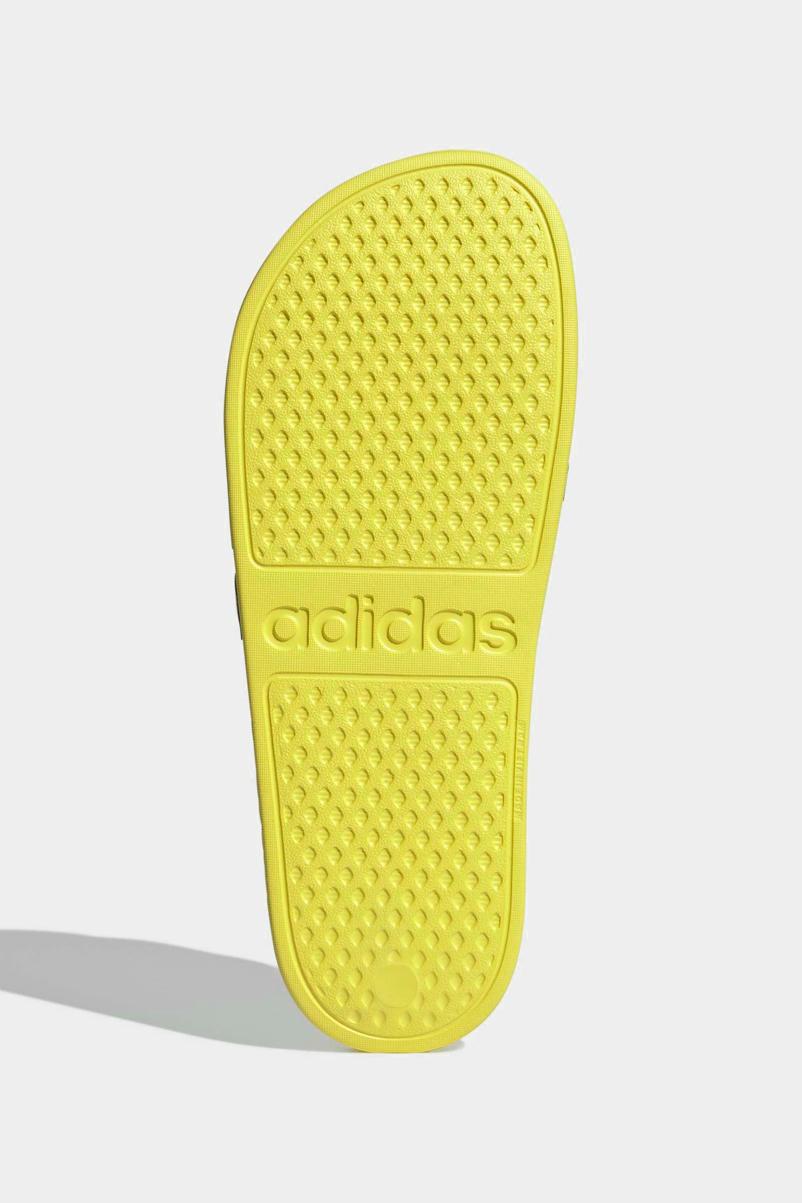 Adilette Aqua Pantoletten - Bright Yellow + Bold Blue + Bold Green