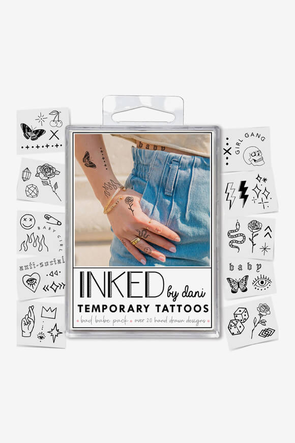 Bad Babe Selbstklebende Tattoos - Black