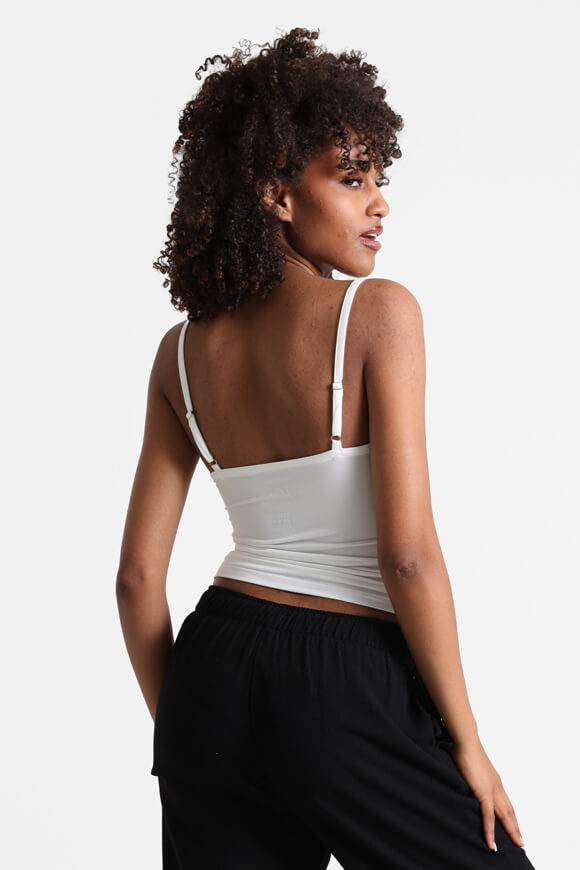 Crop Trägertop - Offwhite
