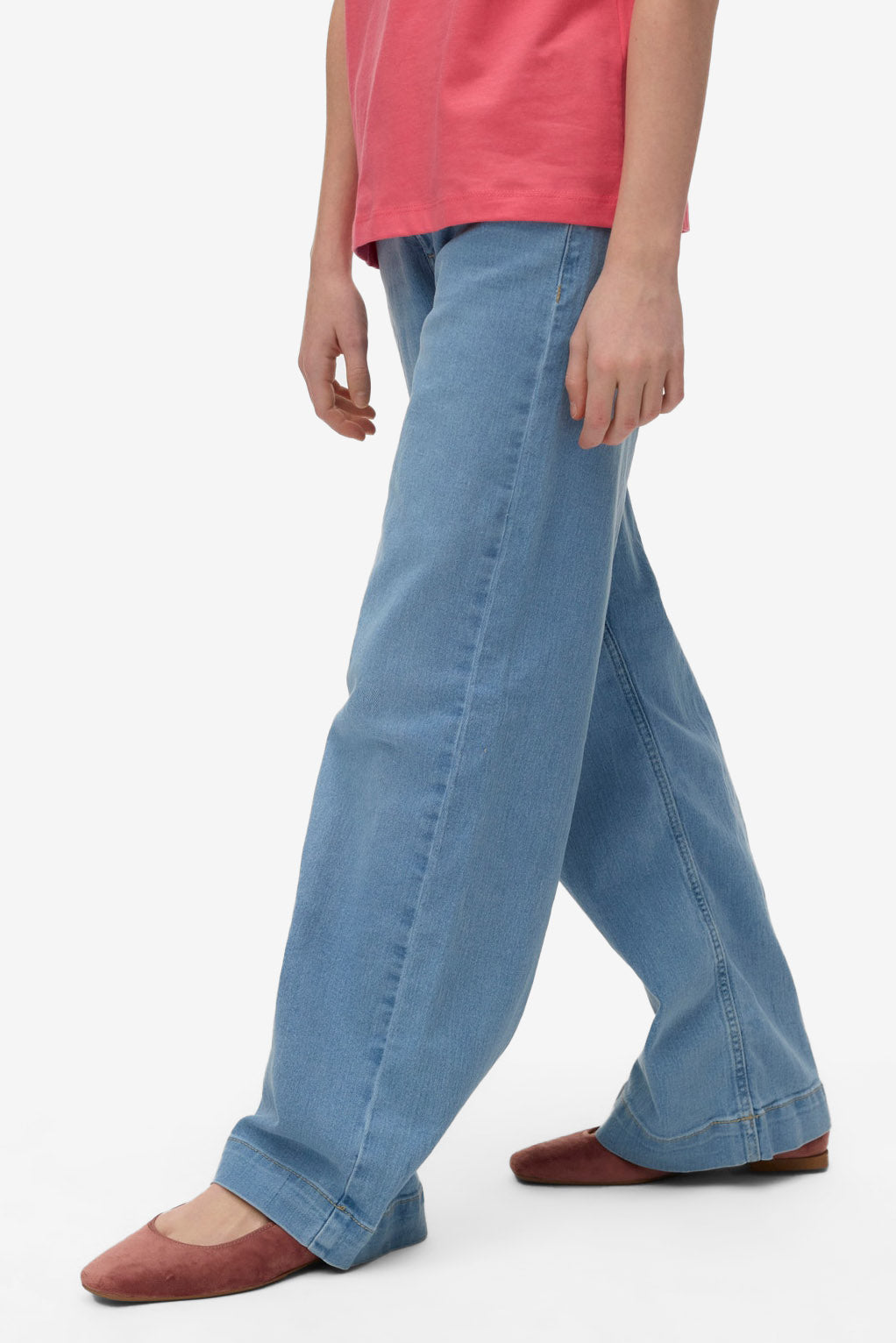 VMDAISY Wide Leg Jeans - Light Blue Denim
