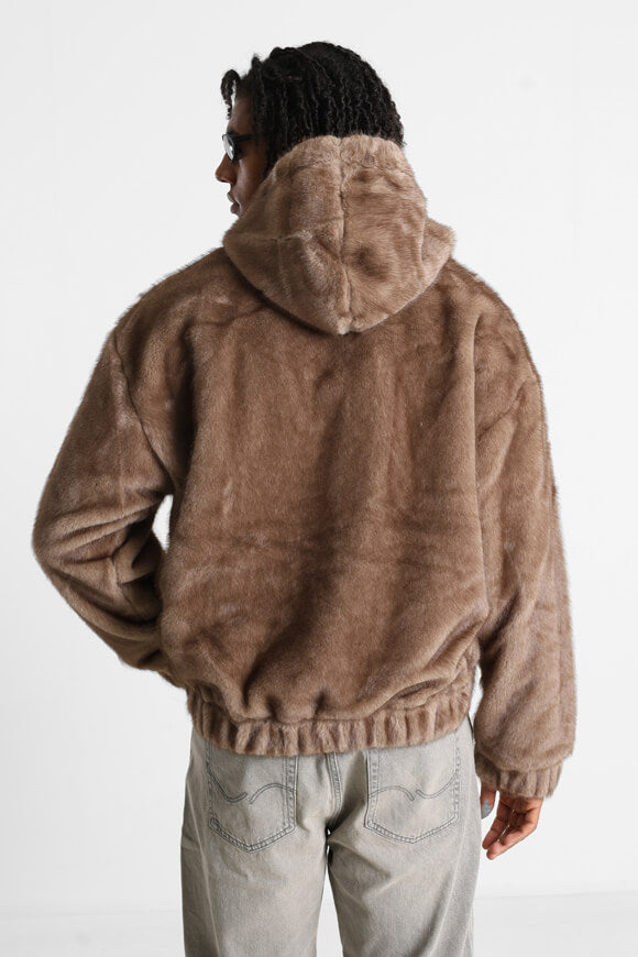Kunstpelzjacke - Braun