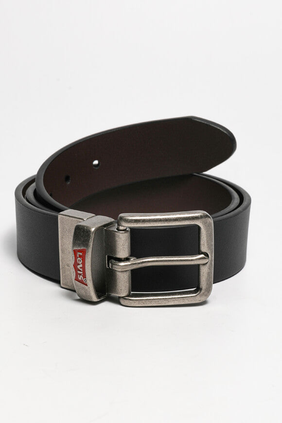 Wendbarer Gürtel - Schwarz + Dunkelbraun