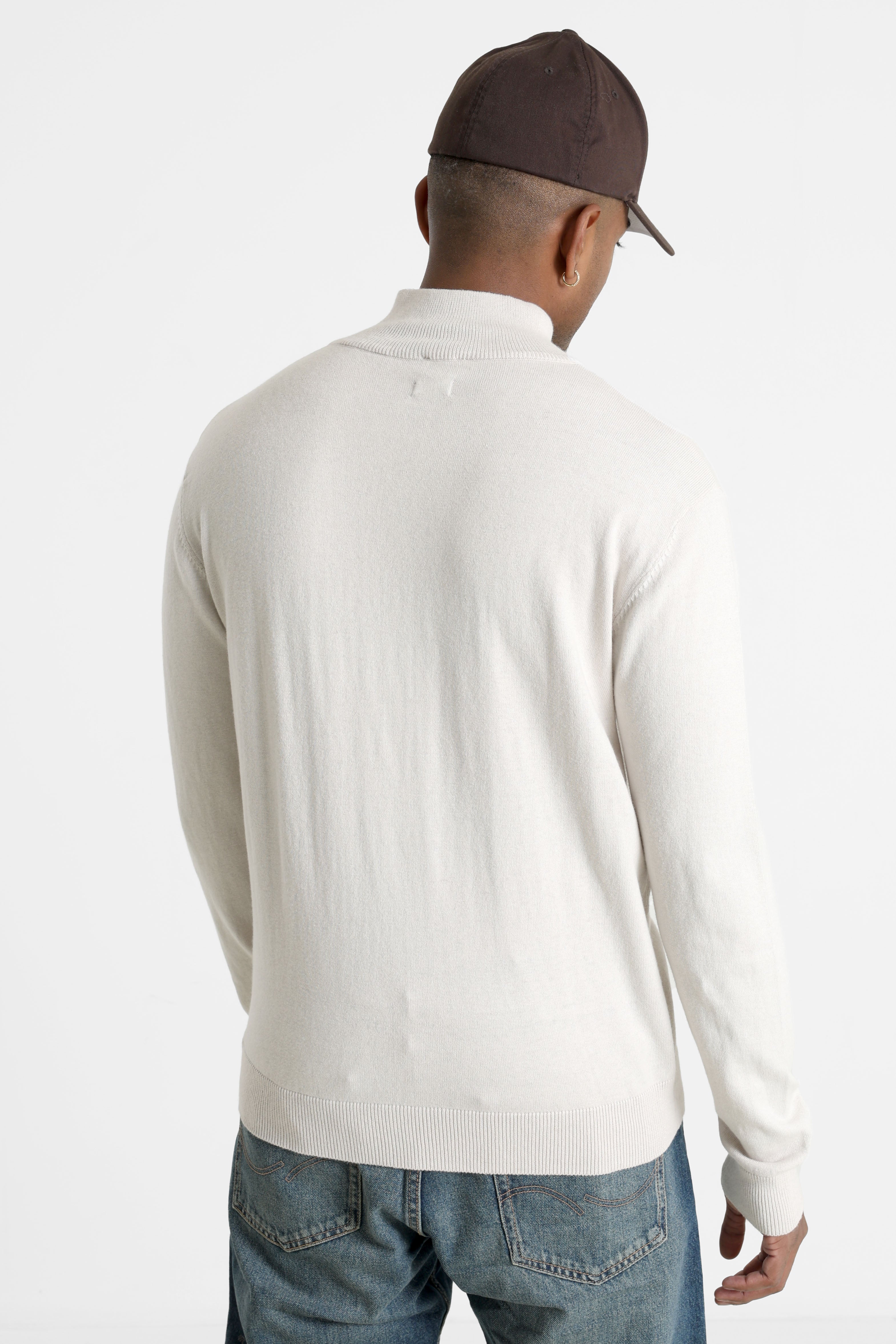 Leo Feinstrickjacke - Light Stone