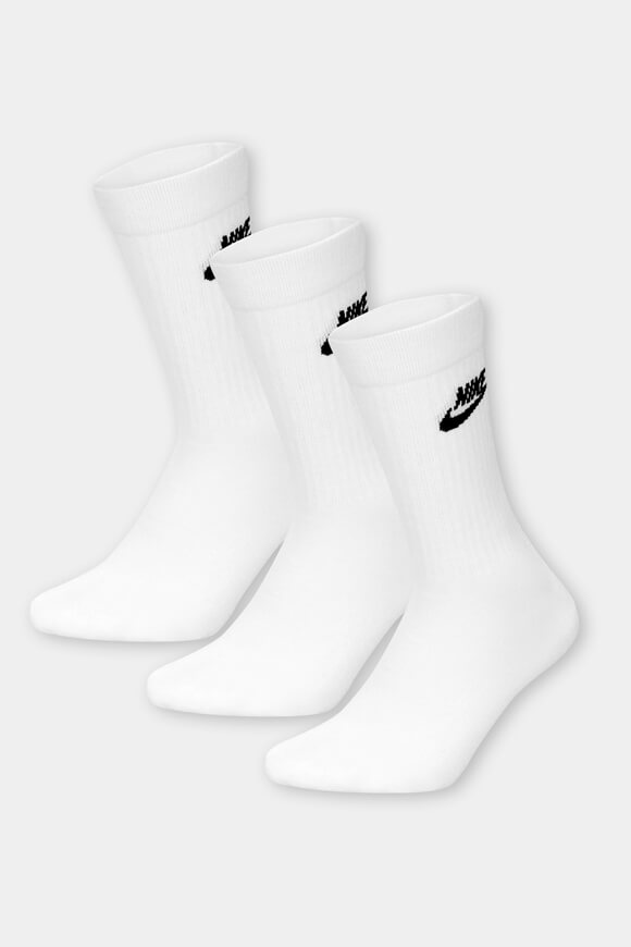 Dreierpack Socken - Weiss + Schwarz