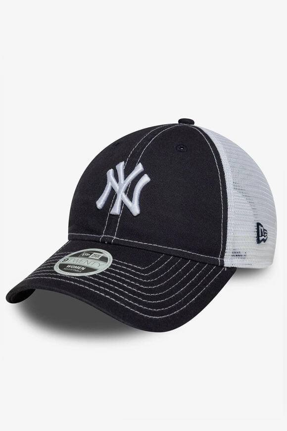 9Twenty Trucker Cap / Strapback - Dark Navy + White
