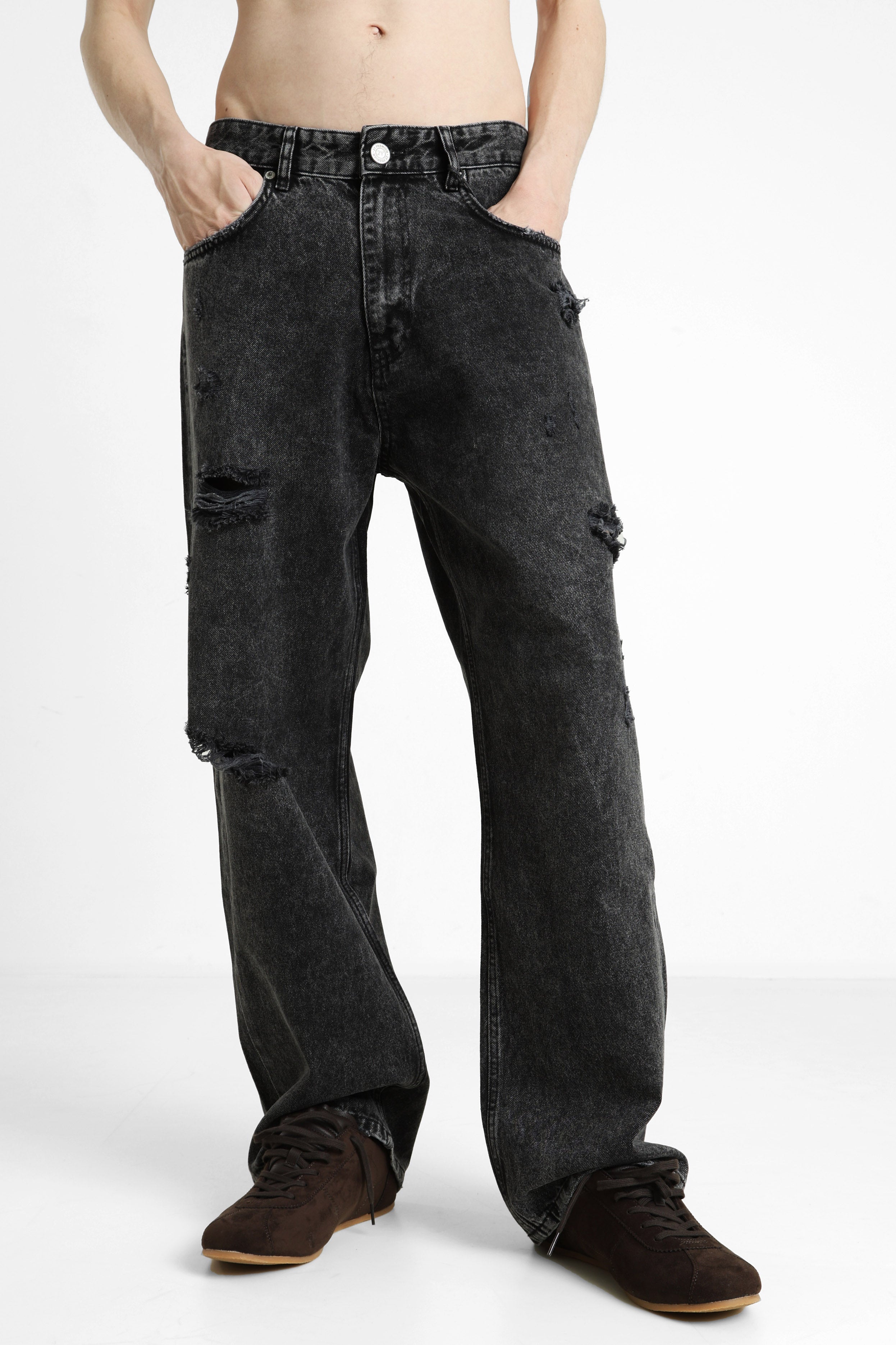 Loose Fit Jeans - Black