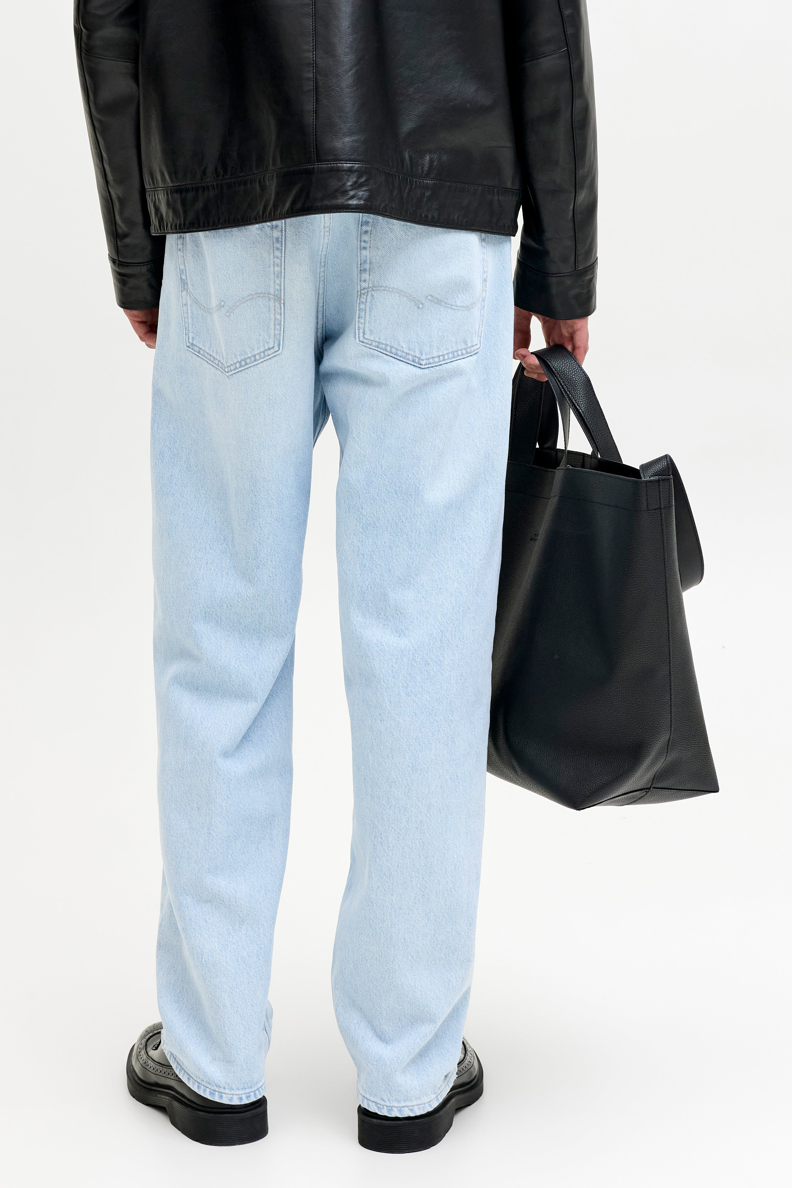 763 JJIEDDIE JJORIGINAL Loose Fit Jeans - Blue Denim