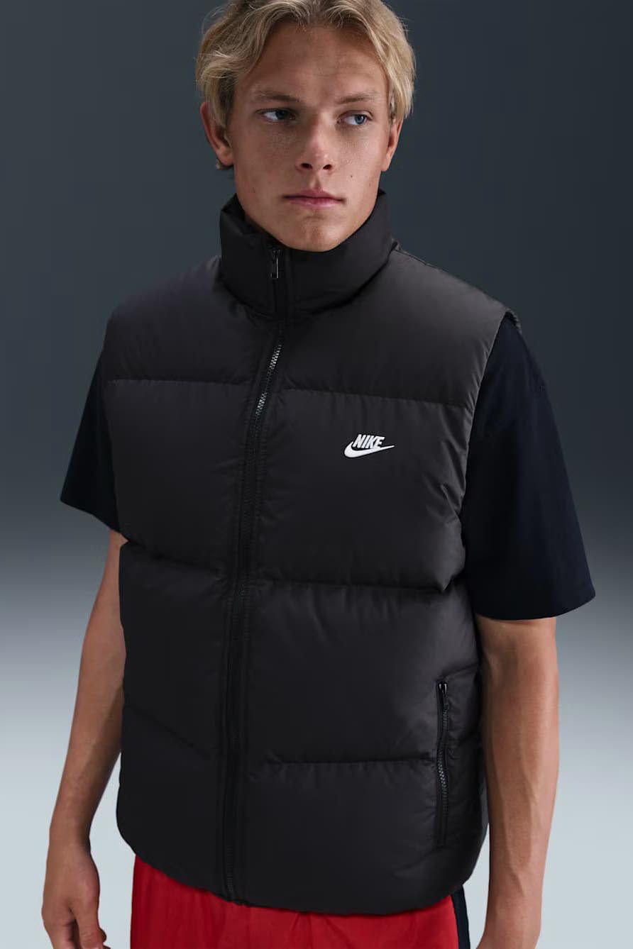 Sportswear Club Gestepptes Daunengilet - Black