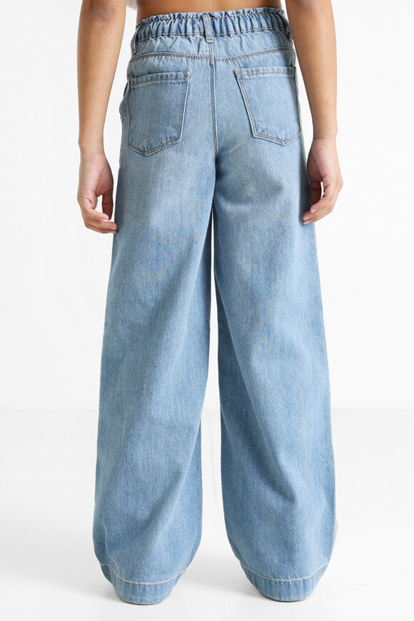 Comet Wide Leg Jeans - Light Blue Denim