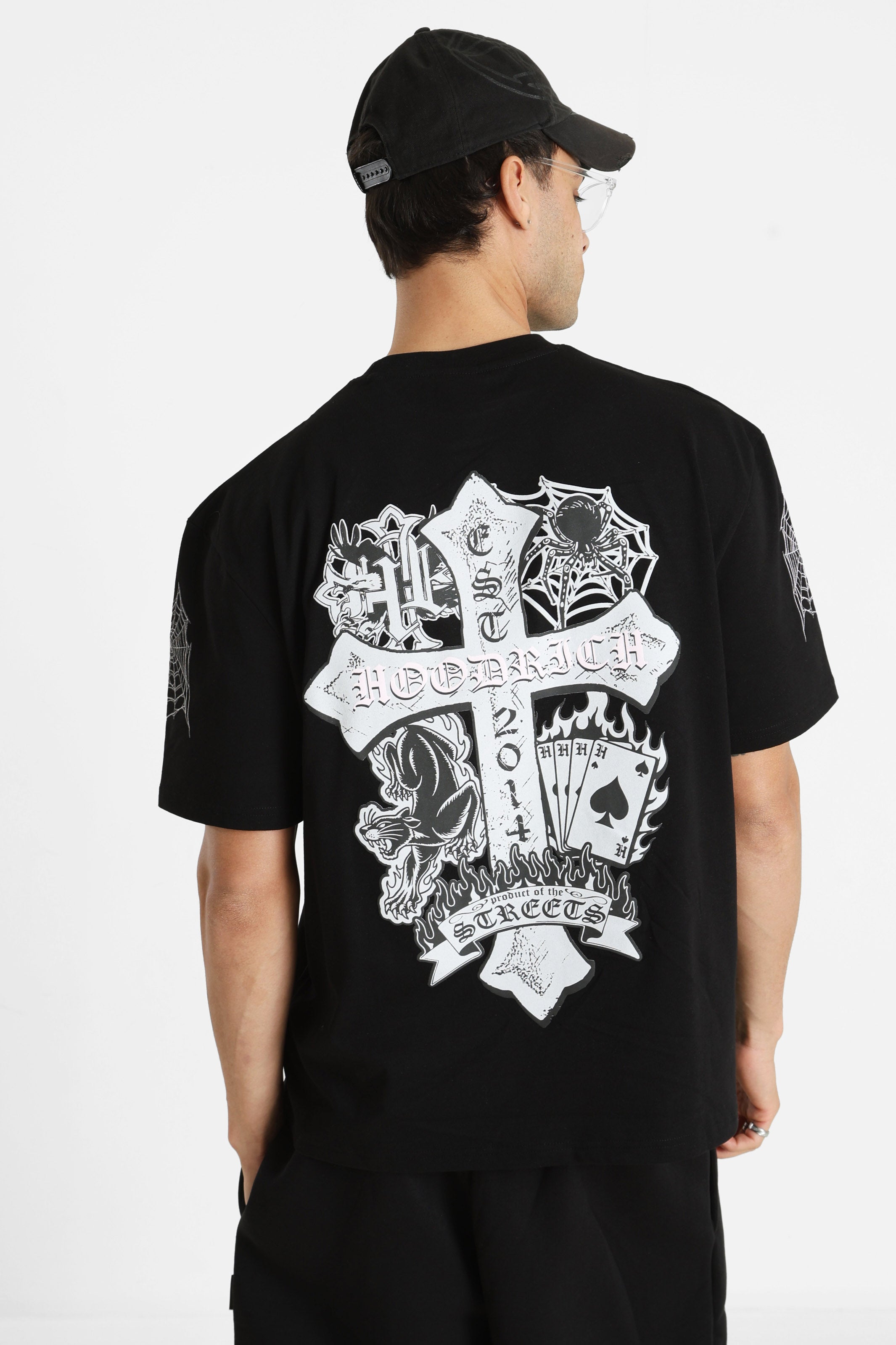 Cross Oversize T-Shirt - Black